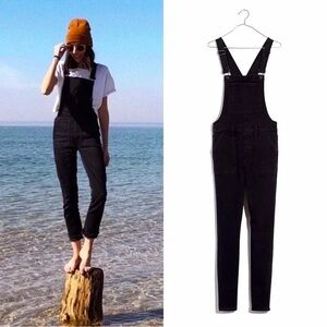 MADEWELL Skinny Overalls in Luna‎ Wash Jumpsuit